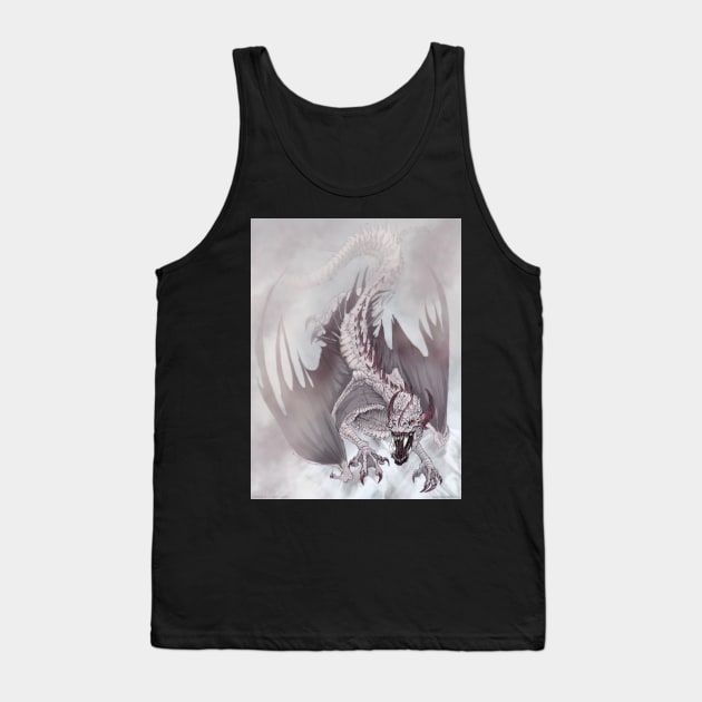 White Dragon: Frostbite Tank Top by drakhenliche